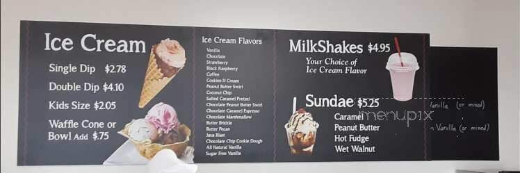 Down On The Farm Creamery - Strasburg, PA menu_pic