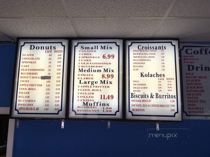 Donuts Coffee and More - Jena, LA menu_pic