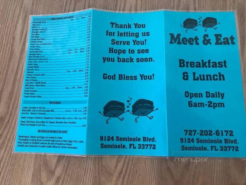 Meet & Eat Restaurant - Seminole, FL menu_pic
