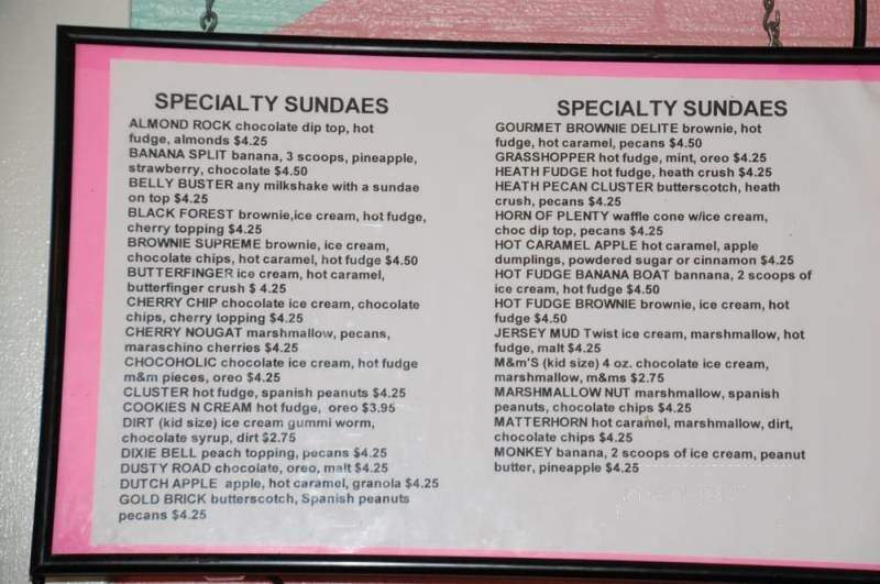Dairy Sweet Drive Up - Grabill, IN menu_pic