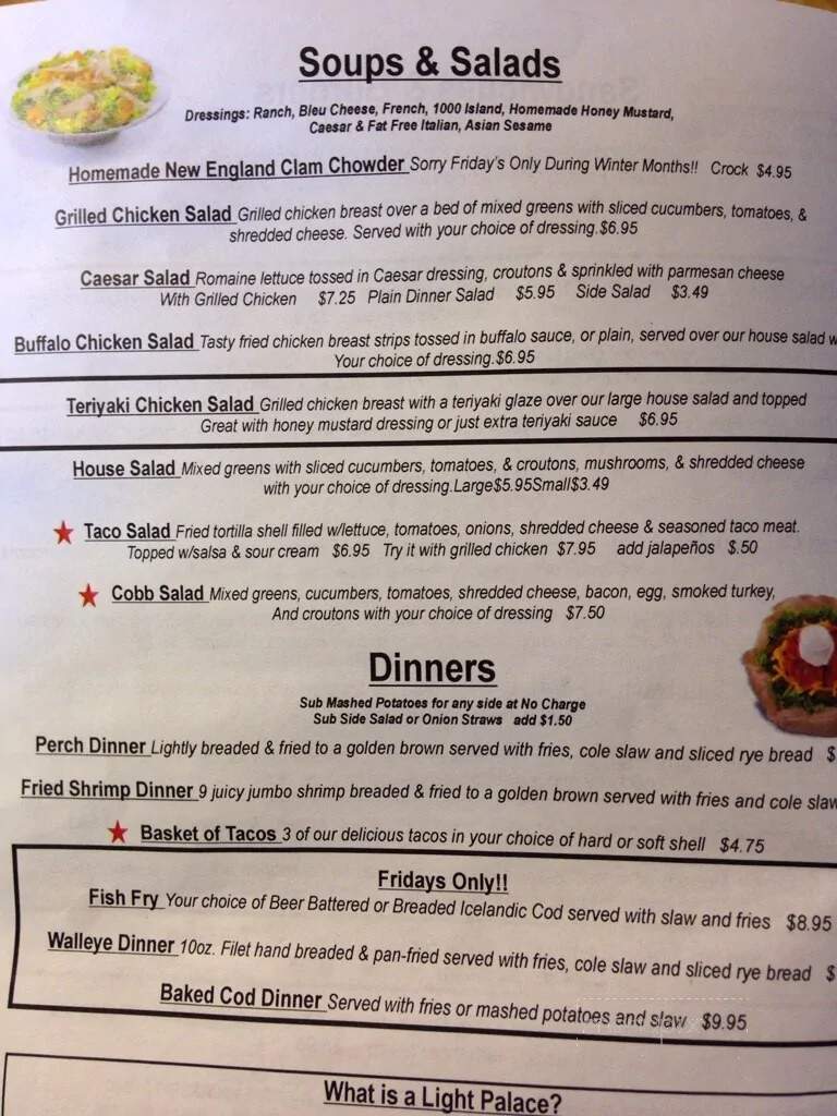 Light Palace - Cudahy, WI menu_pic