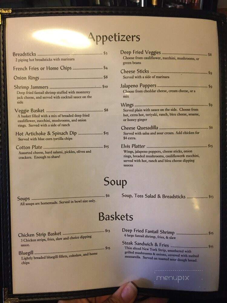 Huntington Street Bar & Grill - Syracuse, IN menu_pic