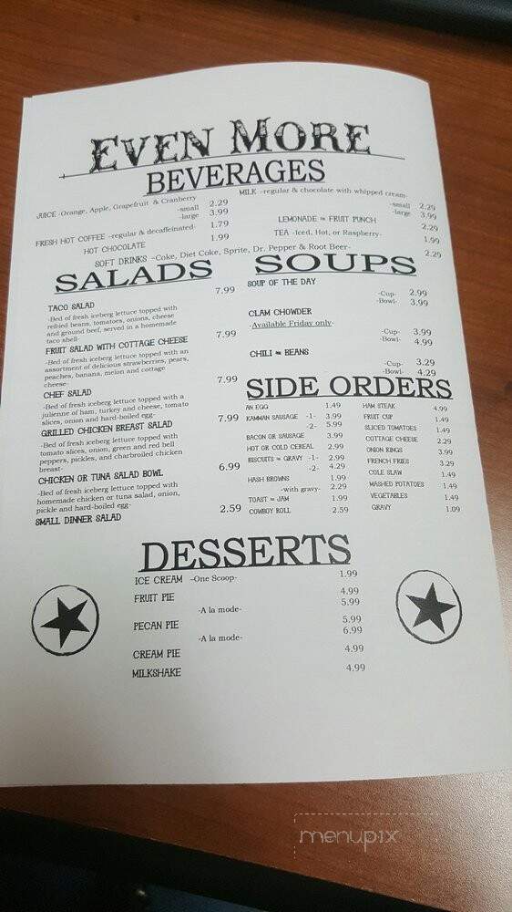 Brownie's Restaurant - Yuma, AZ menu_pic