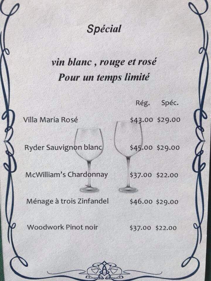 Maison de la Fondue - Tracadie-Sheila, NB menu_pic