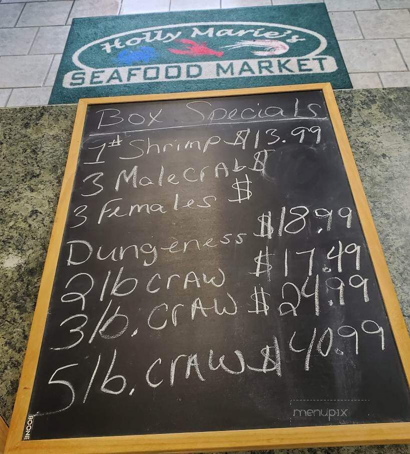 Holly Marie's Seafood Market - Mathews, LA menu_pic