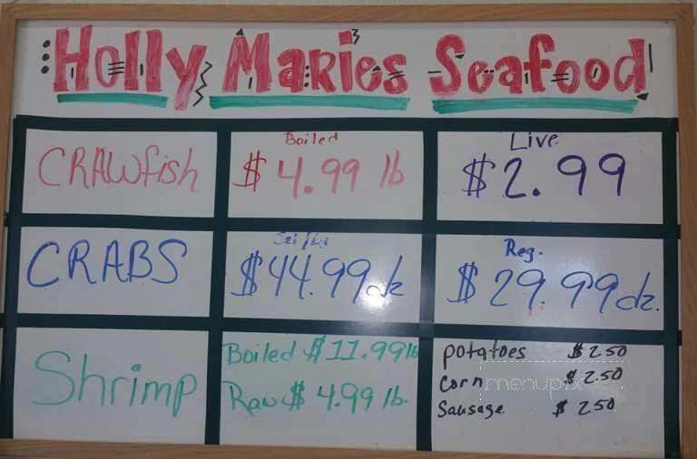 Holly Marie's Seafood Market - Mathews, LA menu_pic