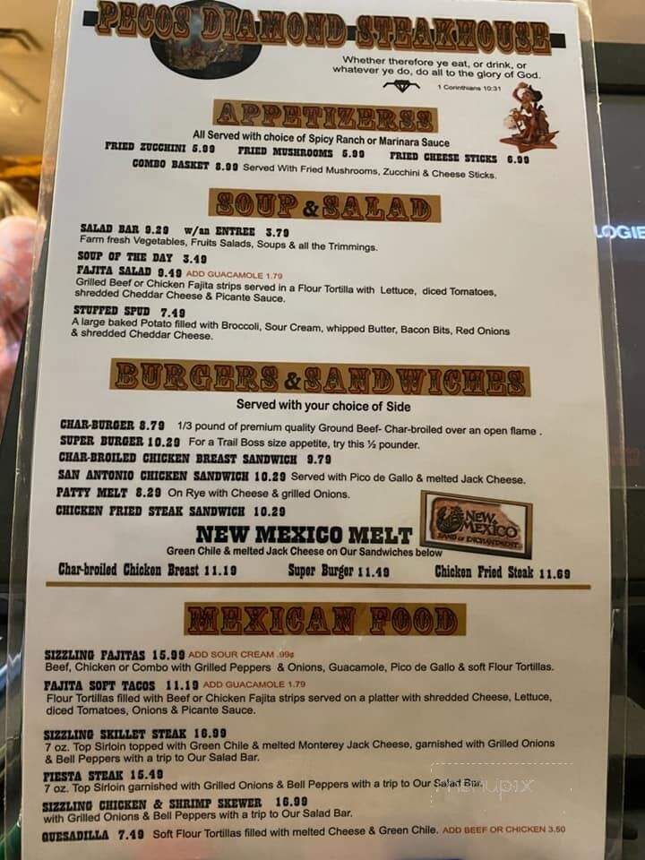 Pecos Diamond Steakhouse - Artesia, NM