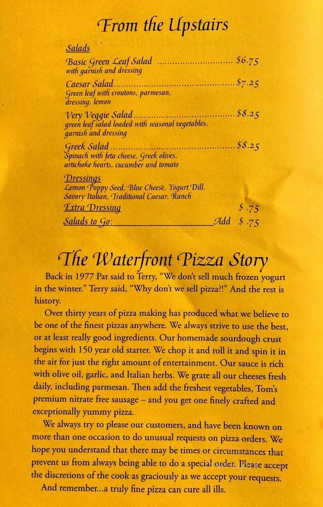 Waterfront Pizza - Port Townsend, WA