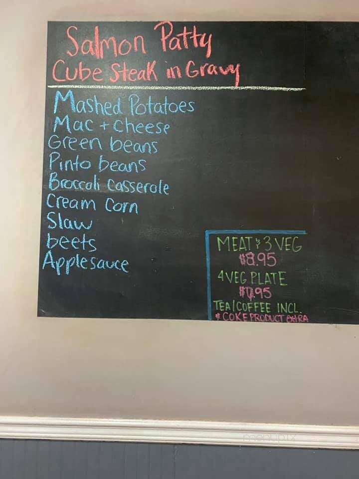 Bamaside Family Restaurant - Higdon, AL menu_pic