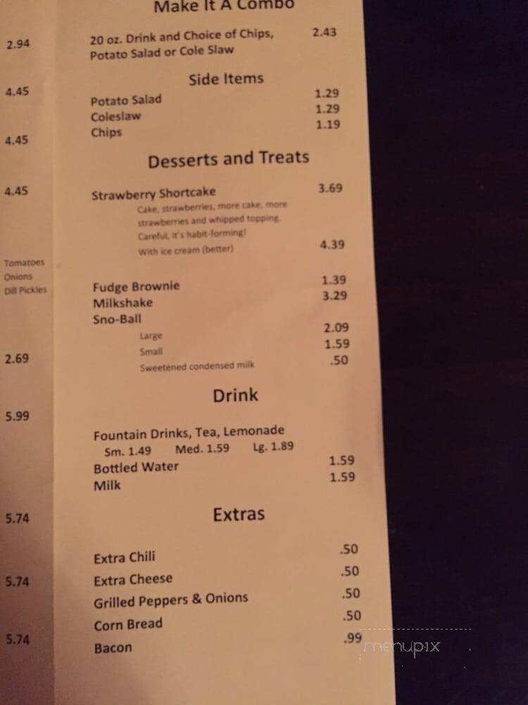 Al's Hot Dogs & Other Fine Food - Mobile, AL menu_pic