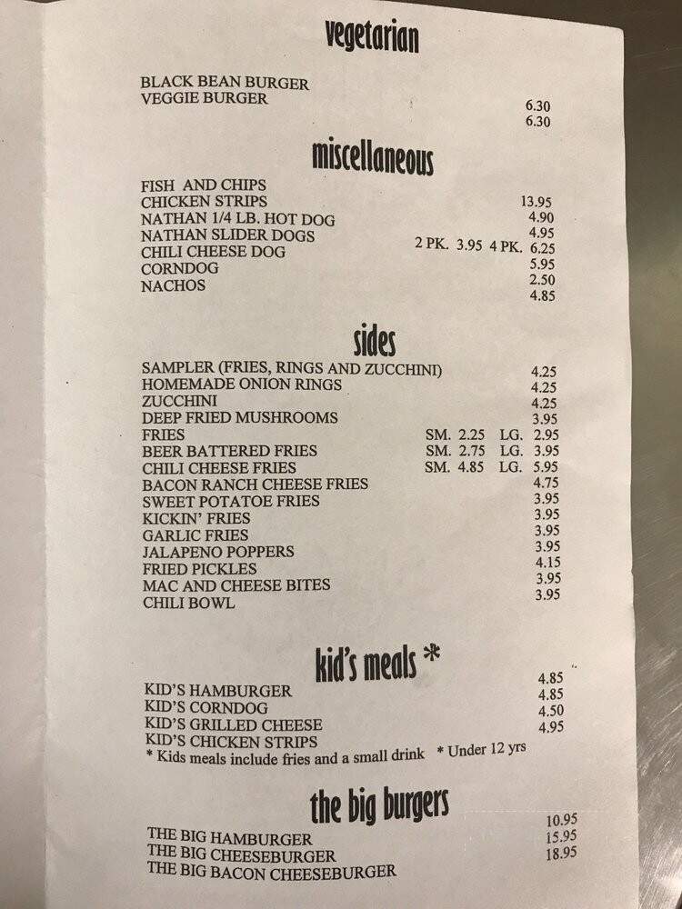 Garlands Hamburgers - Grover Beach, CA menu_pic