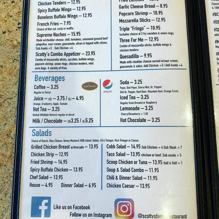 Scotty's Family Restaurant - Whittier, CA menu_pic