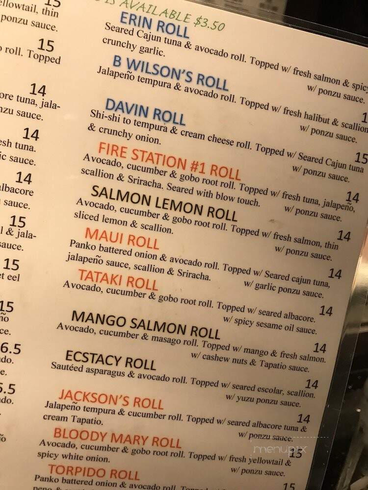 Sushi Laguna - Laguna Beach, CA menu_pic