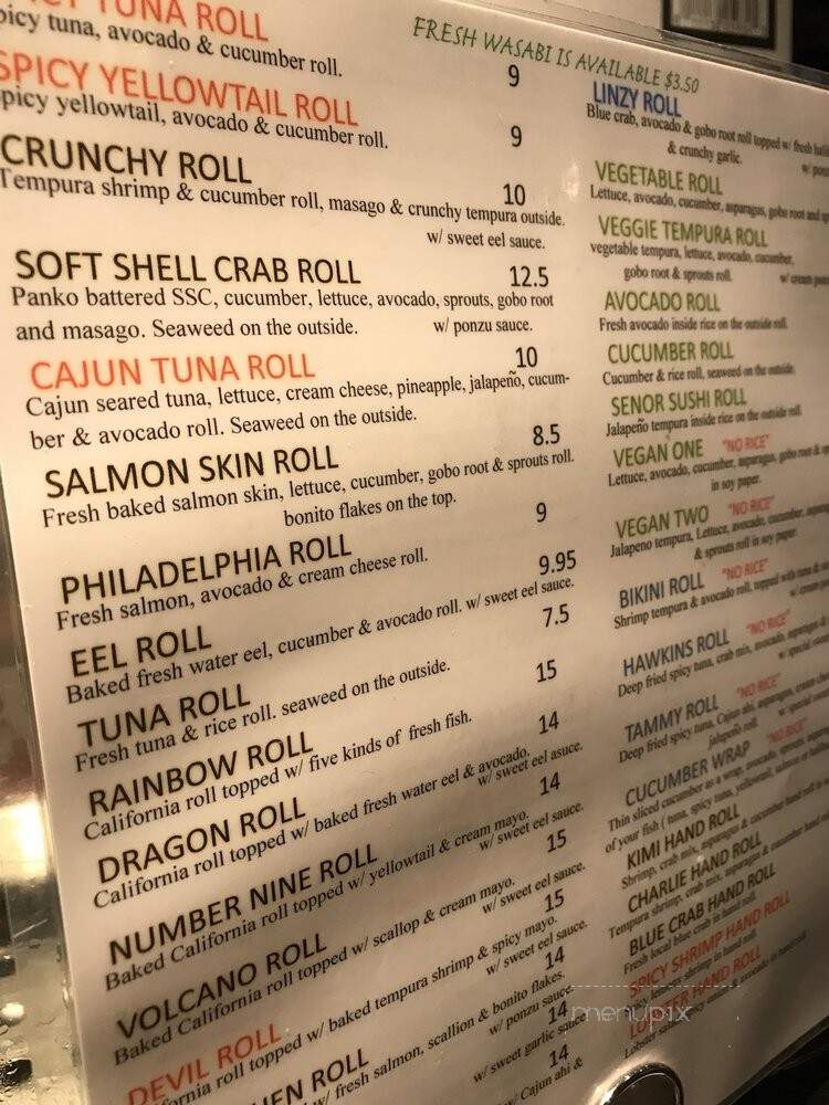 Sushi Laguna - Laguna Beach, CA menu_pic