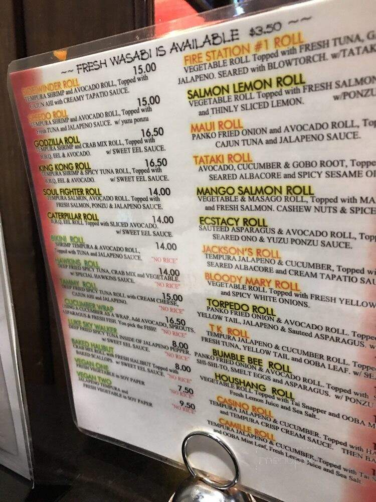Sushi Laguna - Laguna Beach, CA menu_pic
