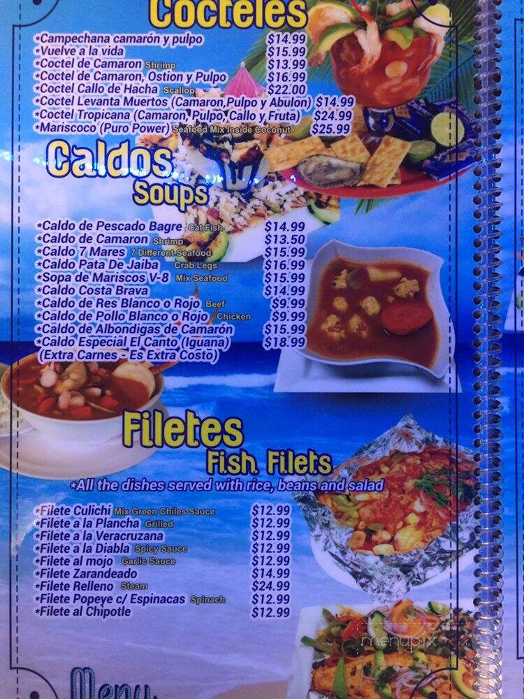 Mariscos El Canto de Las Sirenas - Perris, CA menu_pic