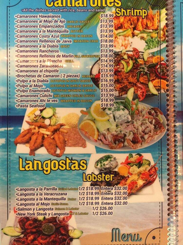 Mariscos El Canto de Las Sirenas - Perris, CA menu_pic