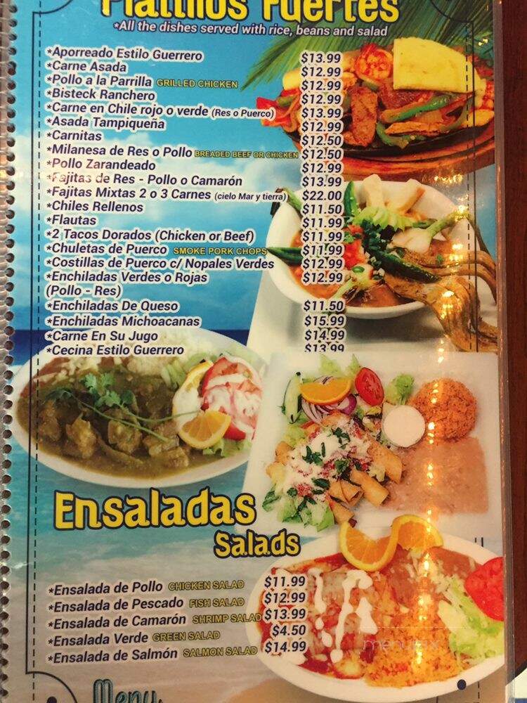 Mariscos El Canto de Las Sirenas - Perris, CA menu_pic