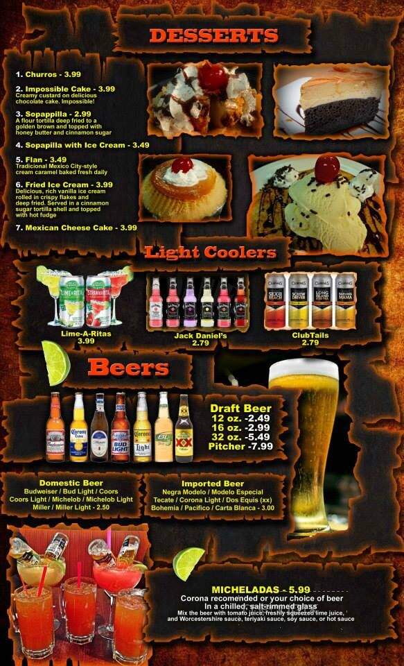 Asadores Mexican Grill Steak House - Morton, MS menu_pic