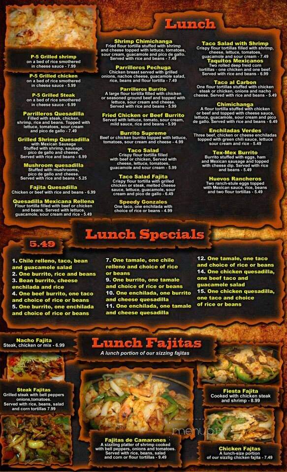 Asadores Mexican Grill Steak House - Morton, MS menu_pic