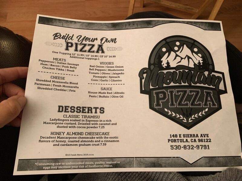 Mountain Pizza - Portola, CA