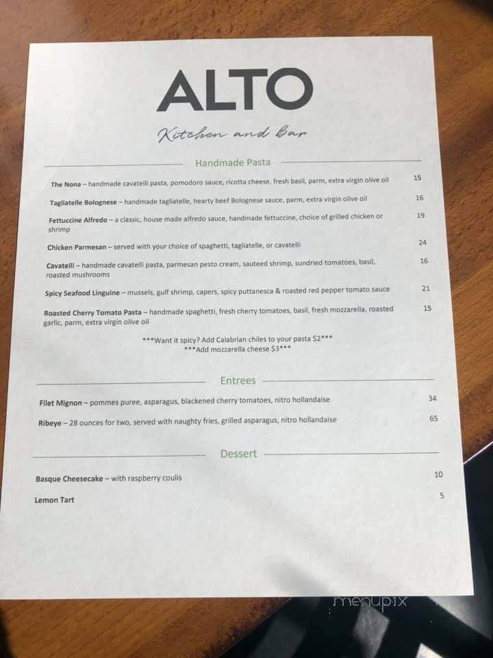 Alto Kitchen + Bar - Fremont, NE