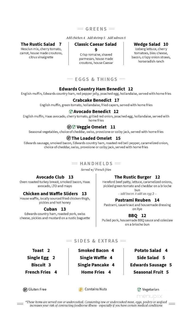 The Rustic Spoon - Virginia Beach, VA menu_pic
