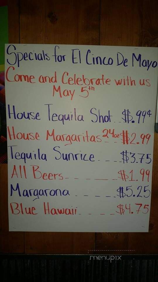 El Patron - Seymour, MO menu_pic