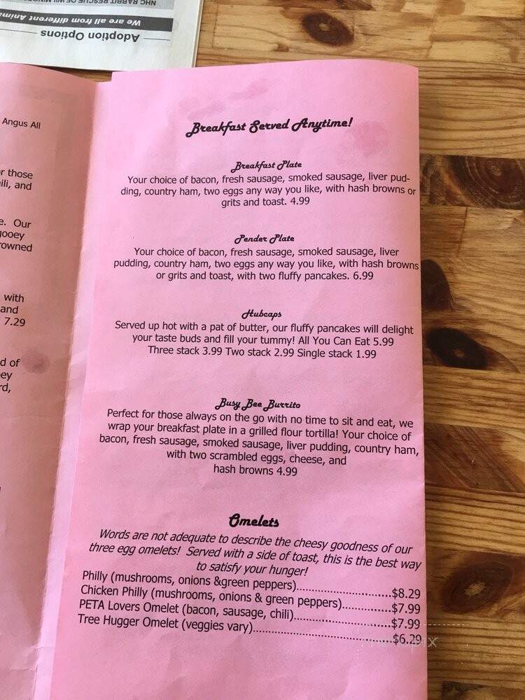 Dabbys Country Store and Grille - Burgaw, NC menu_pic