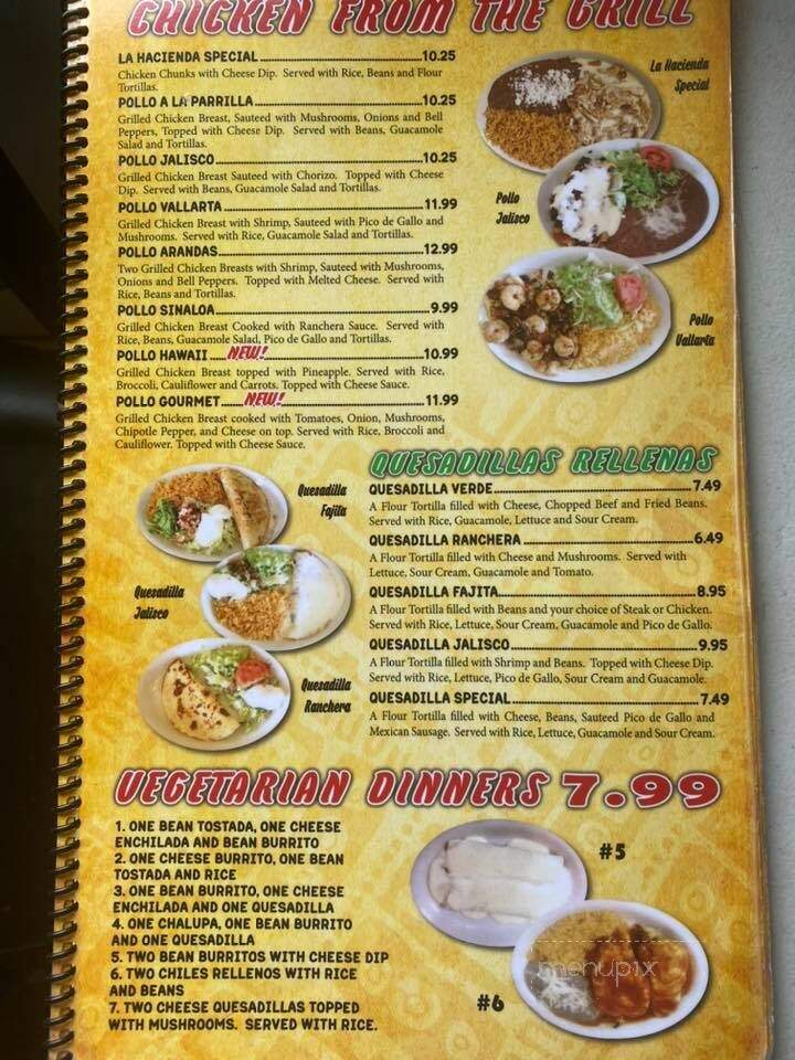 La Hacienda Mexican Restaurant - Anamosa, IA menu_pic