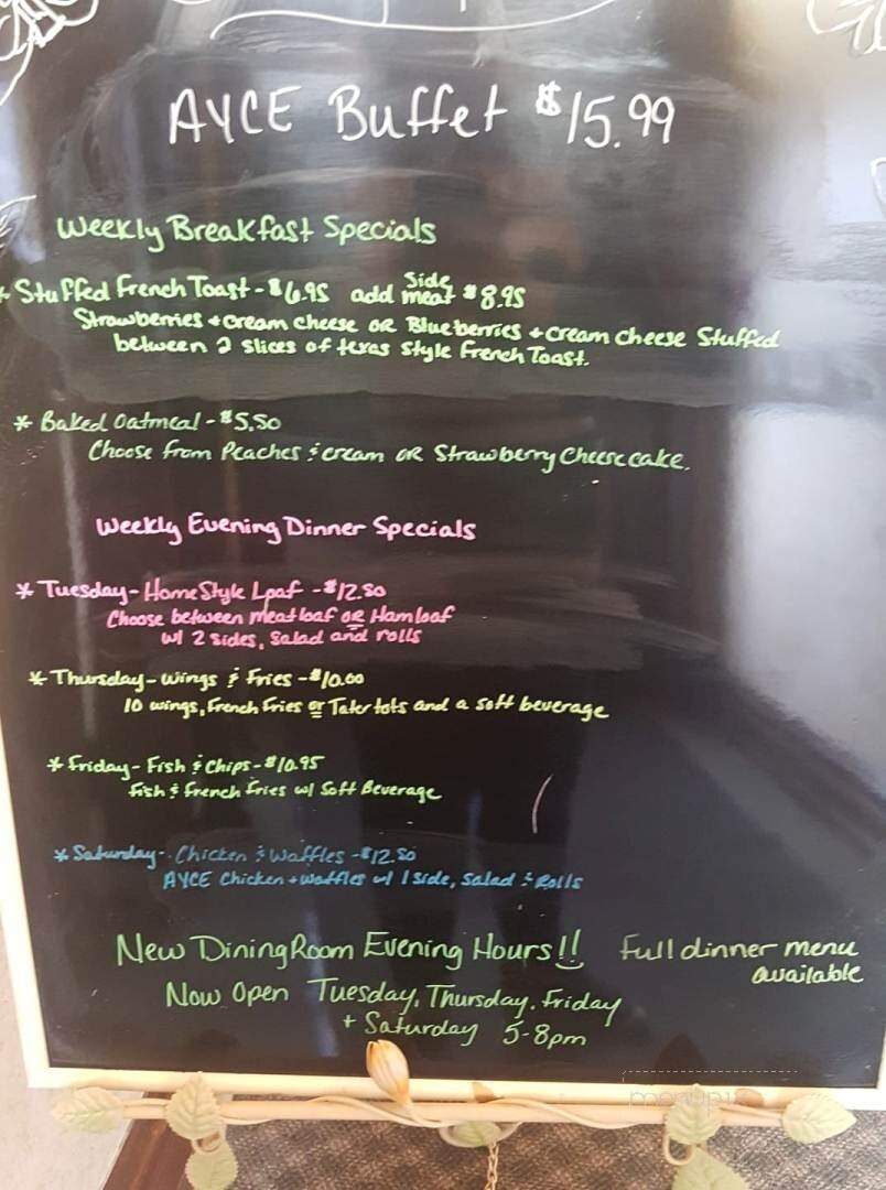 Millersburger Hotel - Millersburg, PA menu_pic