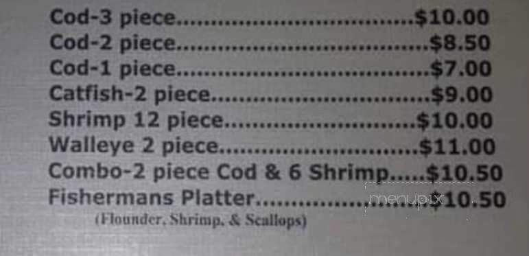 Horsin' Around Saloon - Pittsville, WI menu_pic