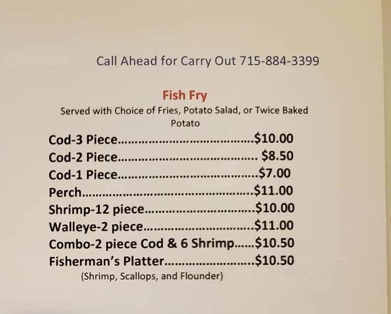 Horsin' Around Saloon - Pittsville, WI menu_pic
