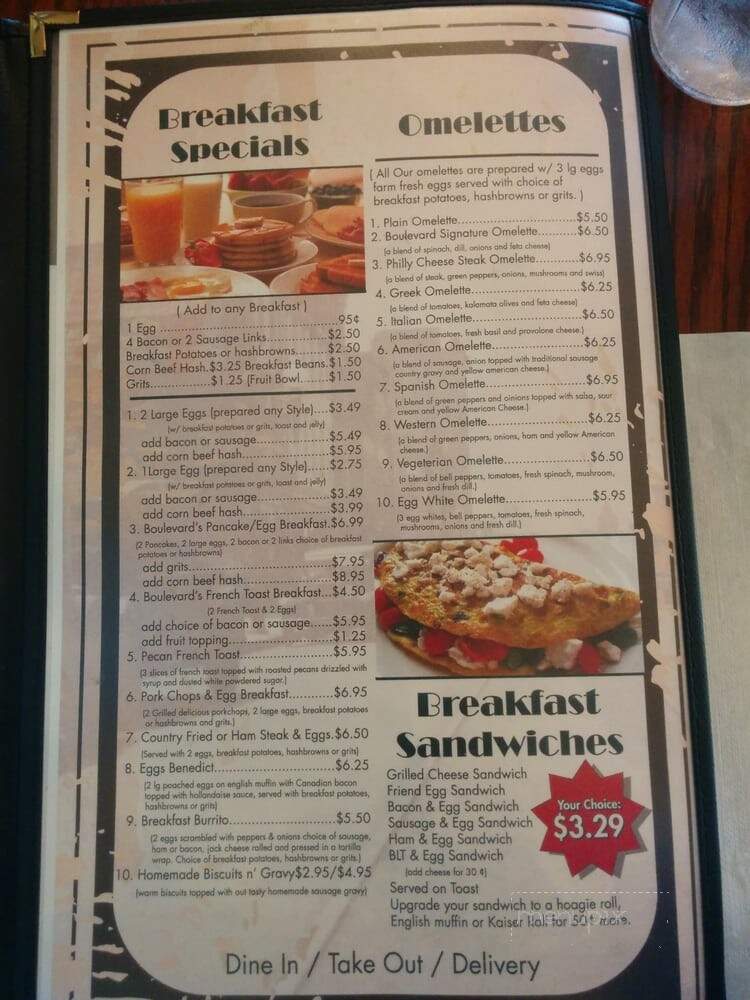 Boulevard Family Restaurant - New Port Richey, FL menu_pic
