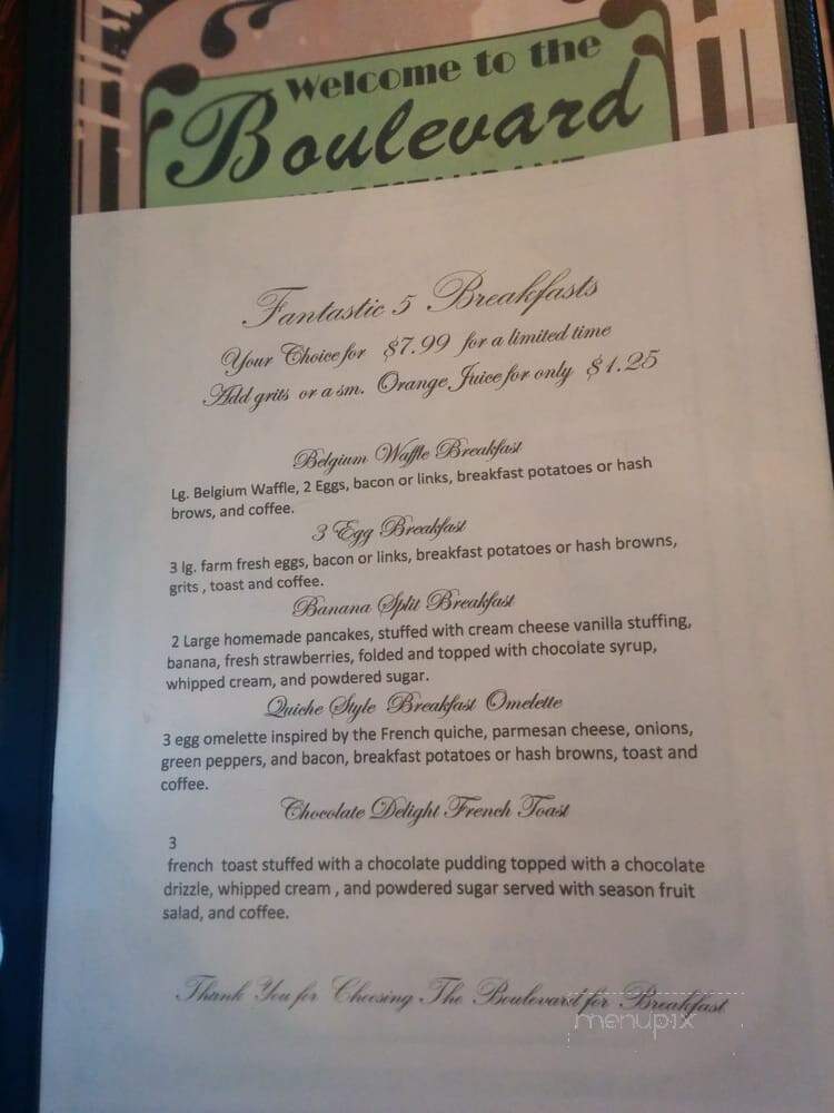 Boulevard Family Restaurant - New Port Richey, FL menu_pic