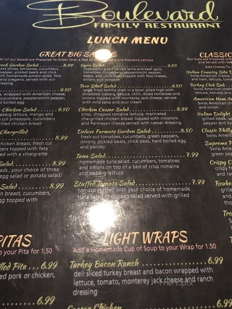 Boulevard Family Restaurant - New Port Richey, FL menu_pic