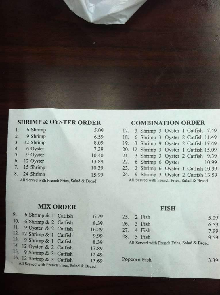 John's Seafood & Restaurant - Baton Rouge, LA menu_pic