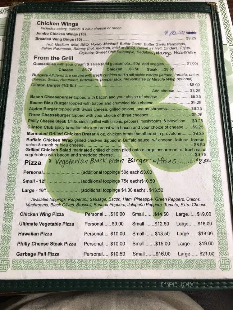 Clinton Restaurant - Salamanca, NY menu_pic