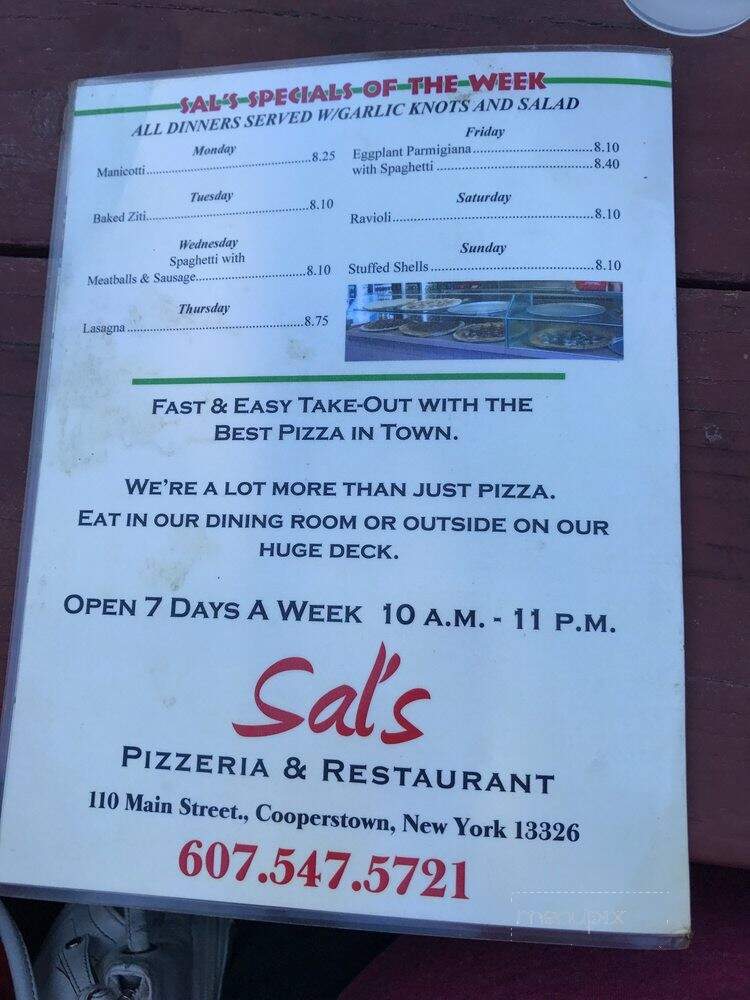 Sal's Pizzeria - Cooperstown, NY