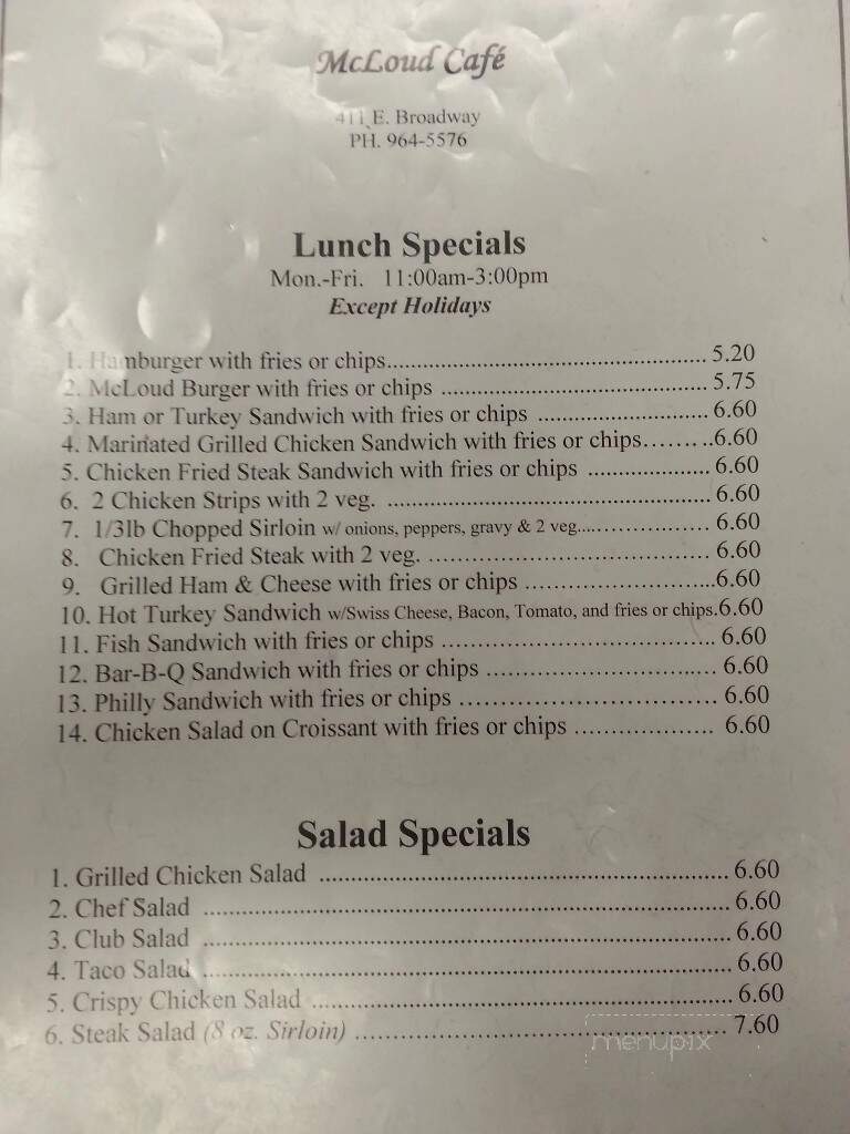 McLouds Country Cafe - Mcloud, OK