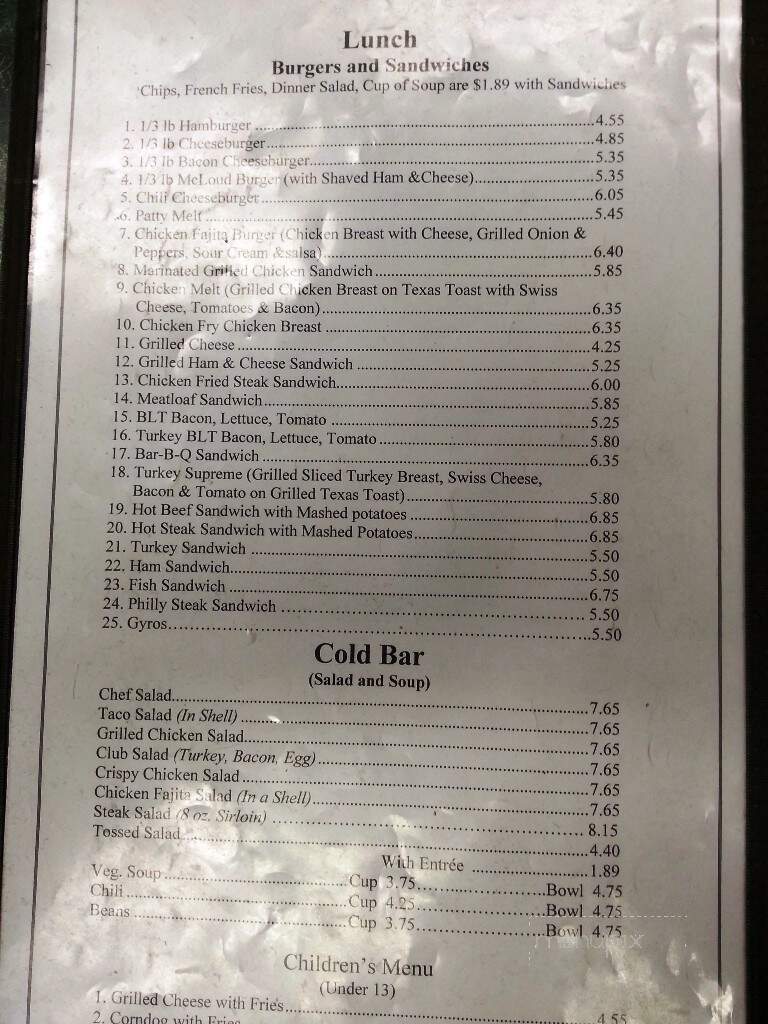 McLouds Country Cafe - Mcloud, OK