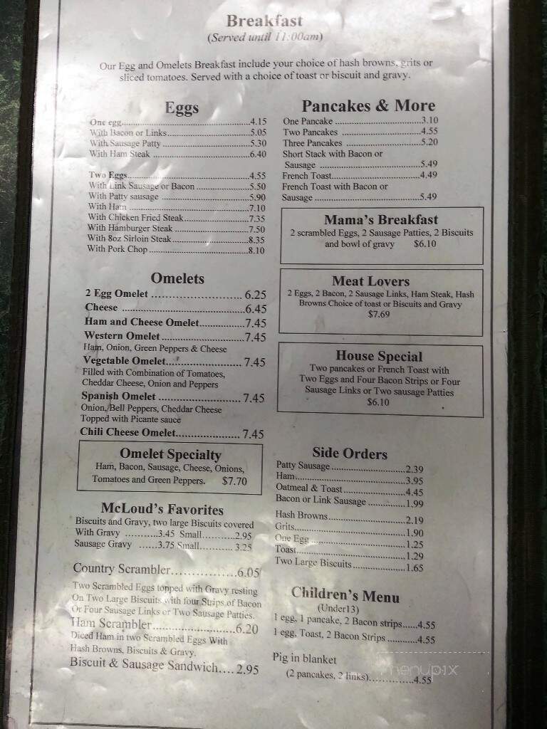 McLouds Country Cafe - Mcloud, OK