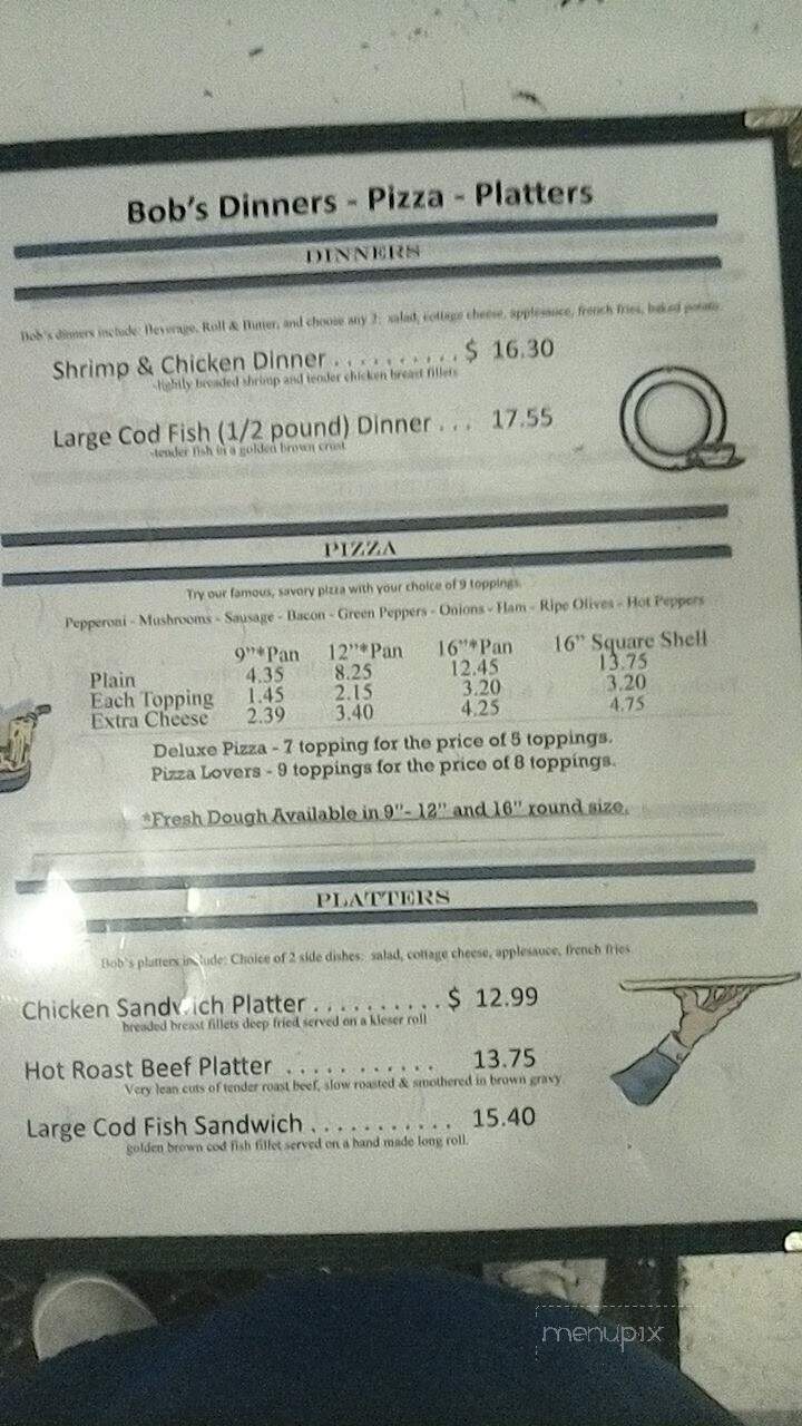 Bob's Place Restaurant - Parker, PA menu_pic
