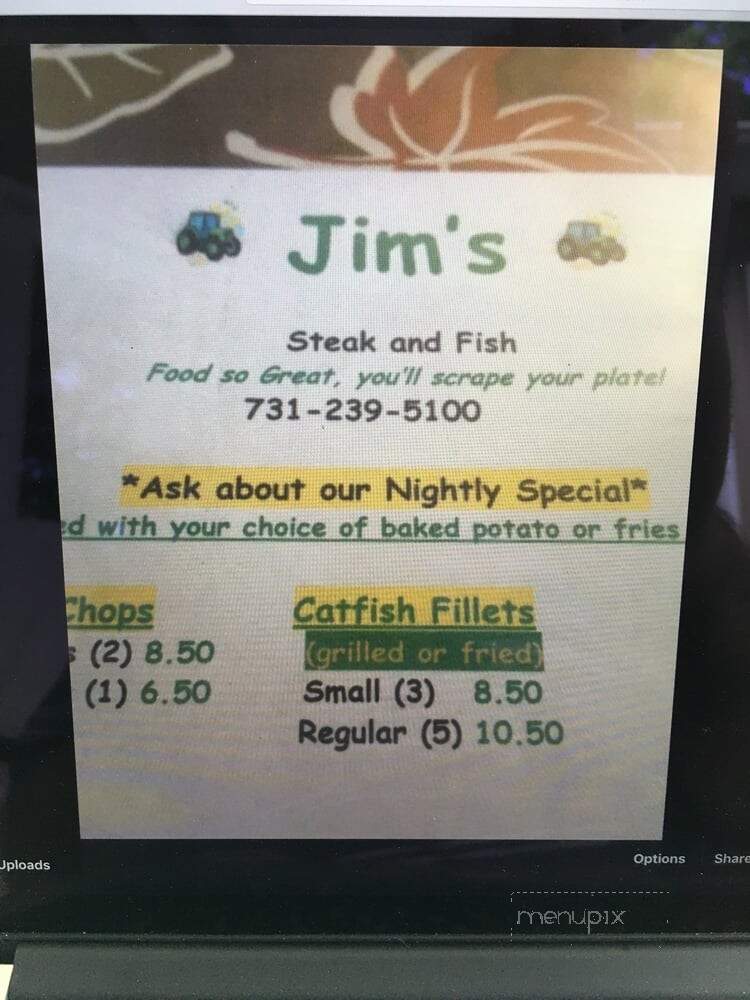 Jim's Steak & Fish - Ramer, TN menu_pic