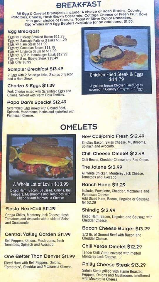 Mama K's Diner - Visalia, CA menu_pic