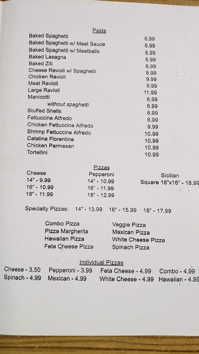 Tre Fratelli - Grahn, KY menu_pic