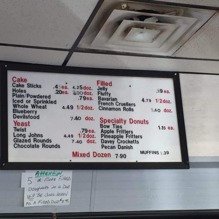 Stan, The Donut Man - Dayton, OH menu_pic