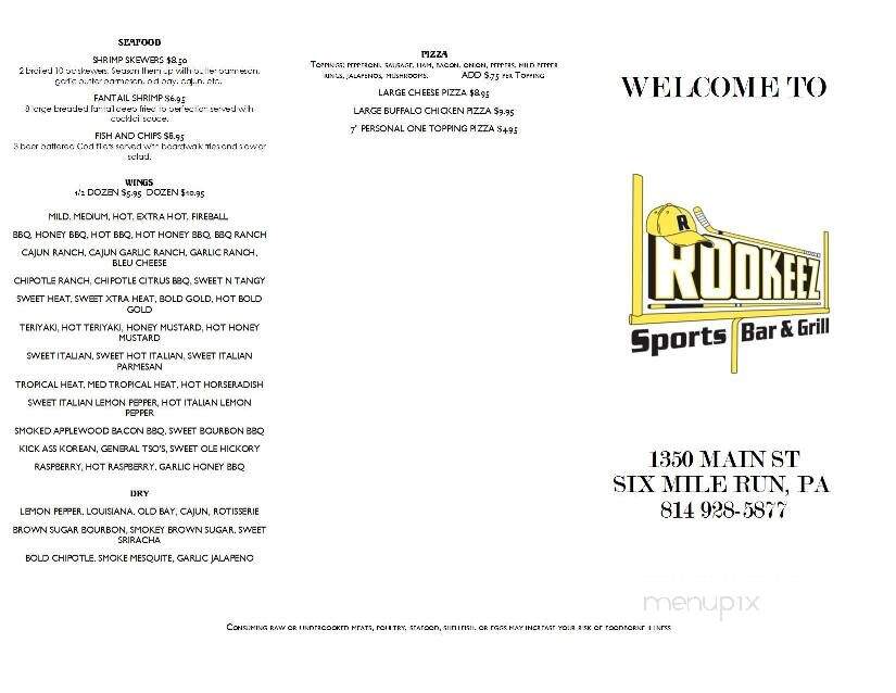 Rookeez Sports Bar & Grill - six mile run, PA