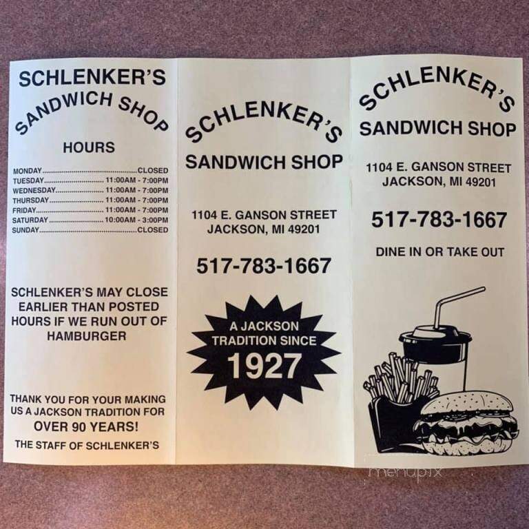 Schlenkers Sandwich Shop - Jackson, MI