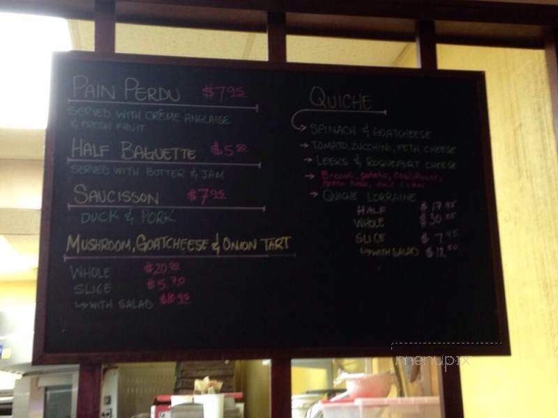 Pain Perdu - Toronto, ON menu_pic
